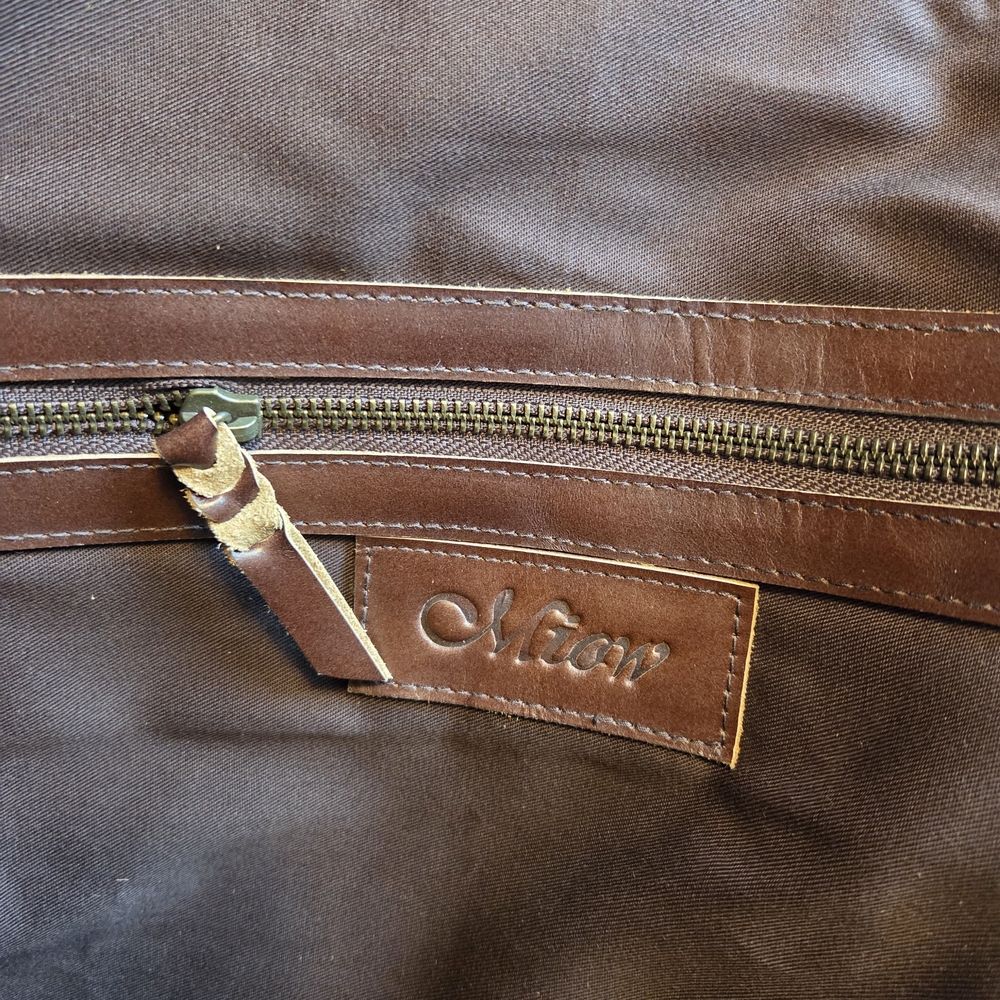 Brown and White Leather Purse - Picture 6 of 8